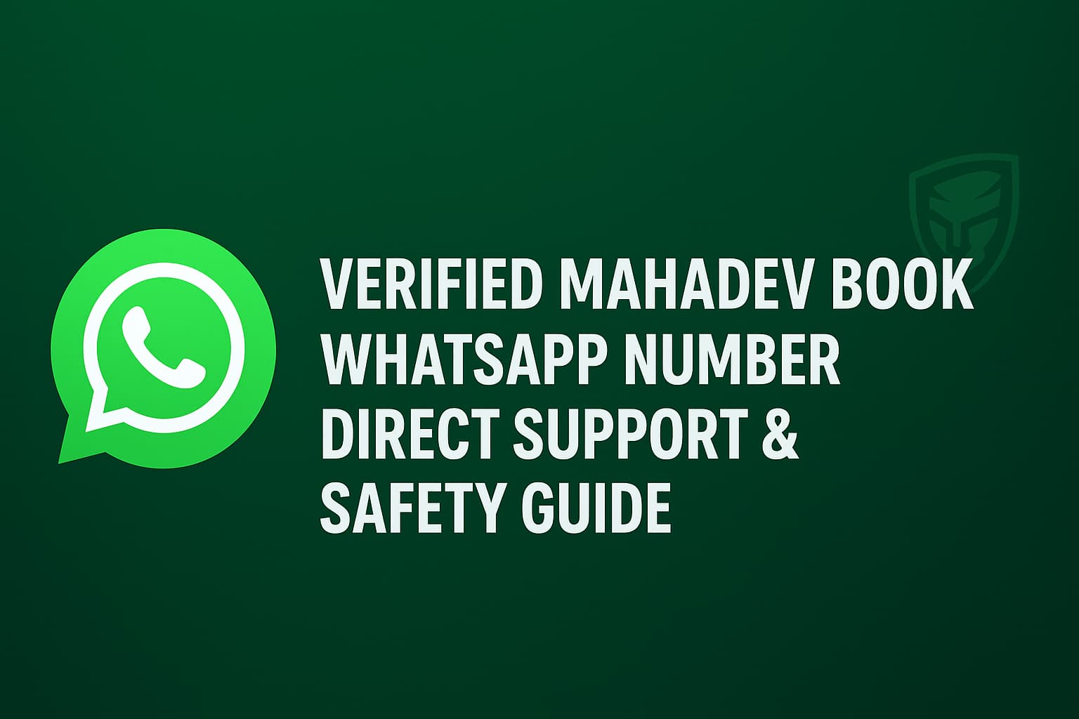 Verified Mahadev Book WhatsApp Number